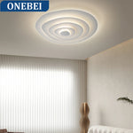 luminaire moderne led circulaire concentrique blanc beigeclair minimaliste contemporain fixepla