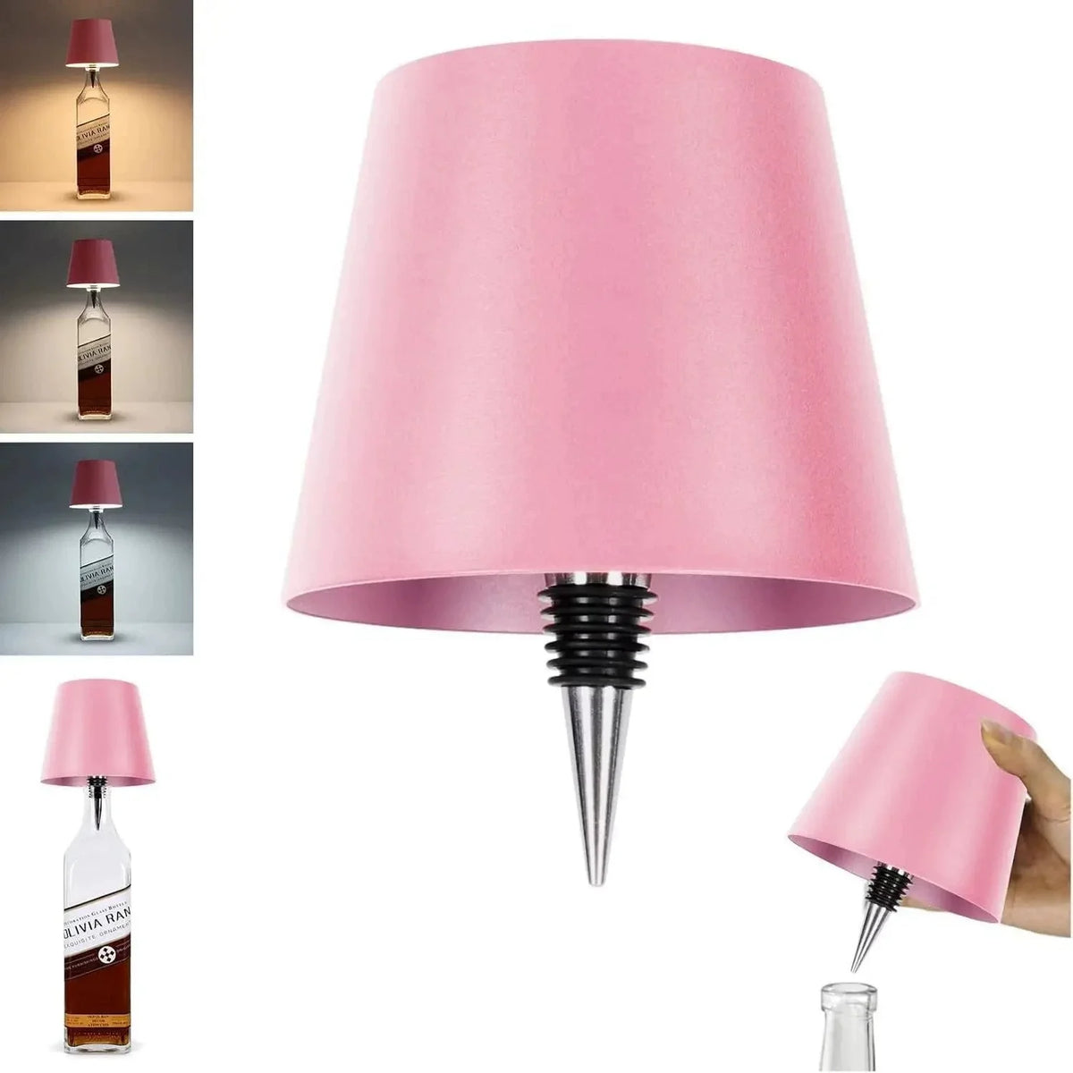 lampe poser moderne couleur noir blanc jaune orange doré ecrou câble usb chargeurRGBOHCE