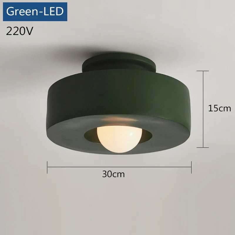 lampe moderne résine vert foncé rouge bordeaux noir opacité ampoule surface