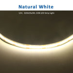 ruban led coB 5m 12v blanc chaud froid rouge vert bleu clips modernes
