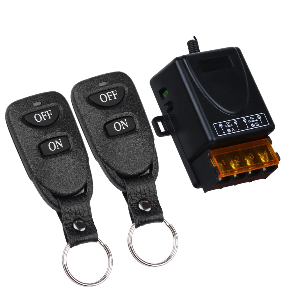 relais électrique 433mhz 12v 24v 36v 48v 30a télécommande sans fil boutons on off