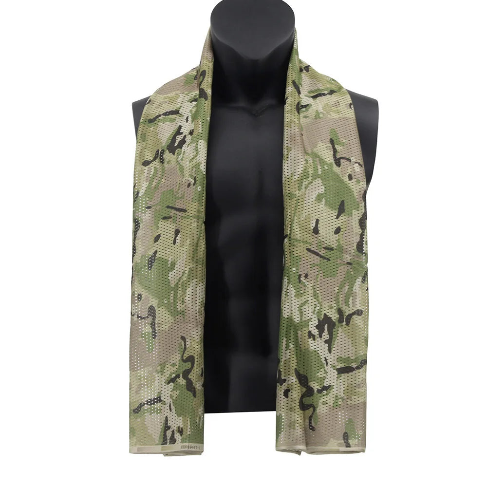 écharpe camouflage vert beige noir homme printemps été automne hiver