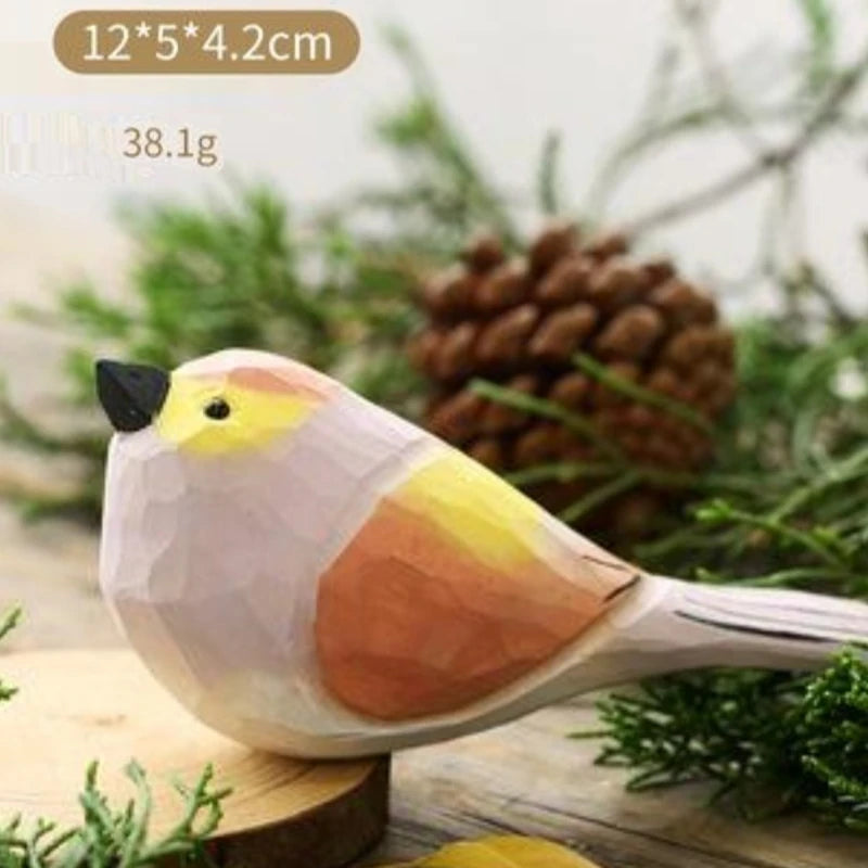petite figurine oiseau céramique artisanale décorative réaliste maison jardin intérieur