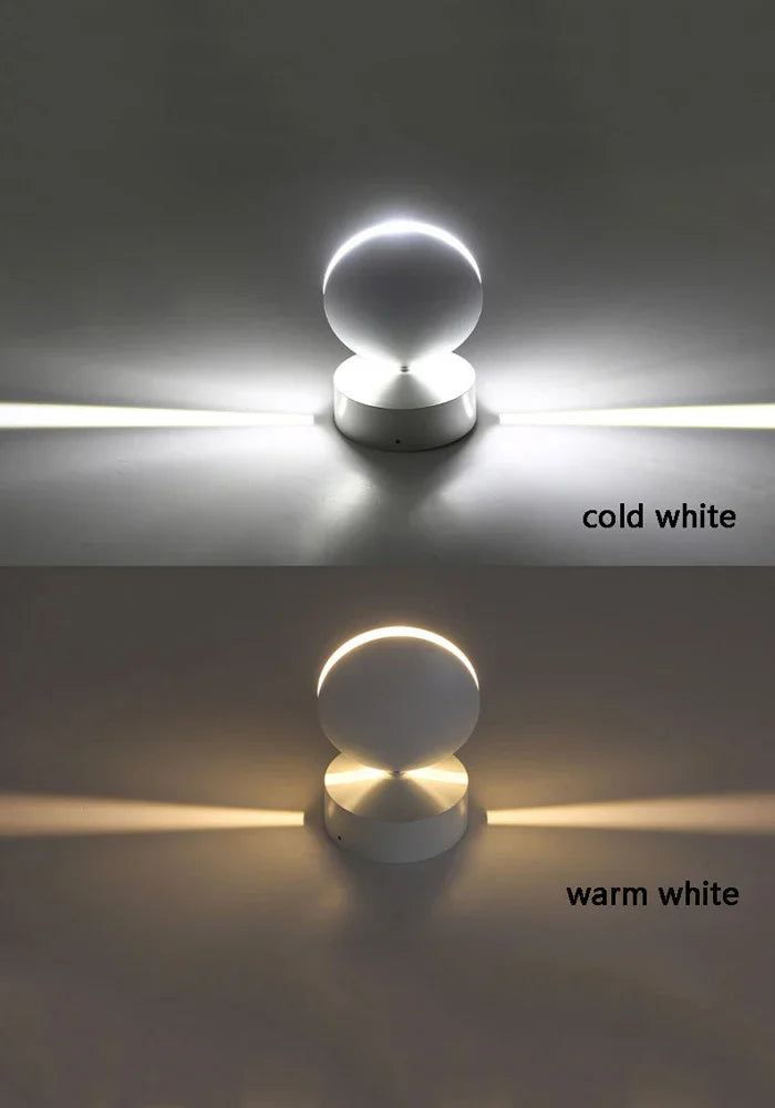 éclairage led applique murale moderne 9w blanc gris contemporain 220v