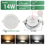 Spot LED encastrable blanc rond carré moderne 75mm 90mm 120° 145°