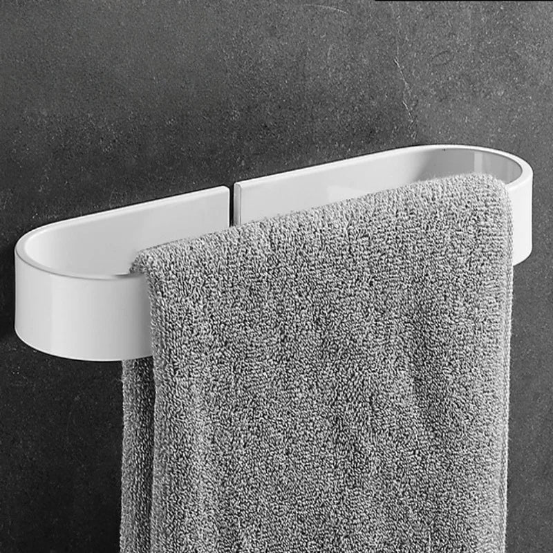 porte serviettes mural blanc noir gris aluminium moderne lisse autonome simple fixations
