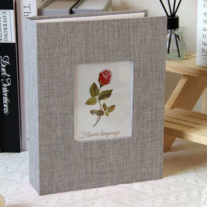 album photo tissu texturé noir gris rouge rose beige vert bleu decoratif floral 22cm
