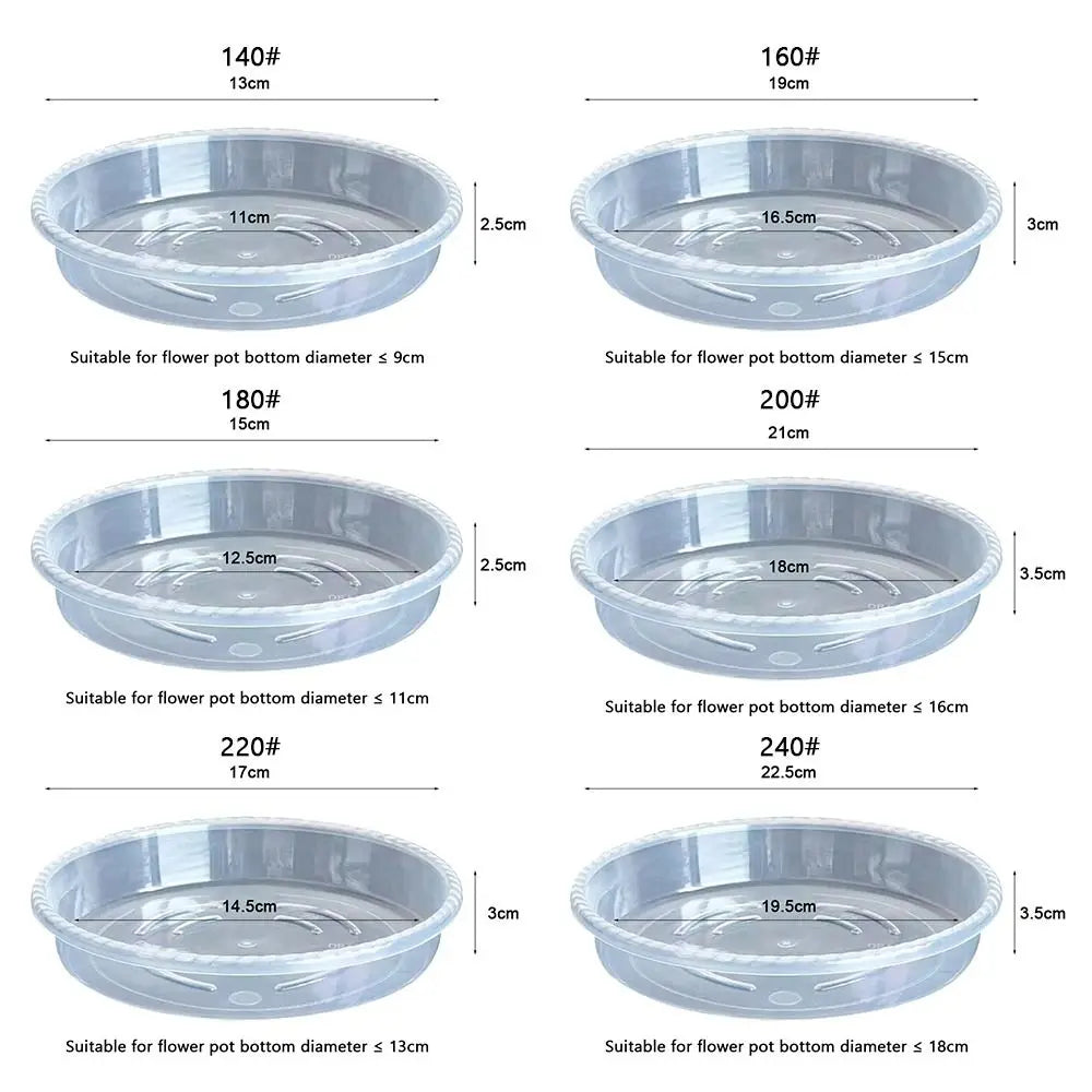 plateau fleur transparent moderne rayures ondulées différentes tailles plantes maison set