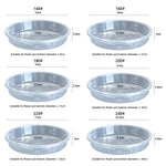 plateau fleur transparent moderne rayures ondulées différentes tailles plantes maison set