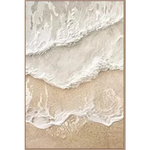 tableau mural abstrait vague plage beige texture sable art moderne décoration salon chambre salon