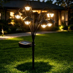 lumière solaire conique noire led patio moderne décoration extérieure autoinstallation