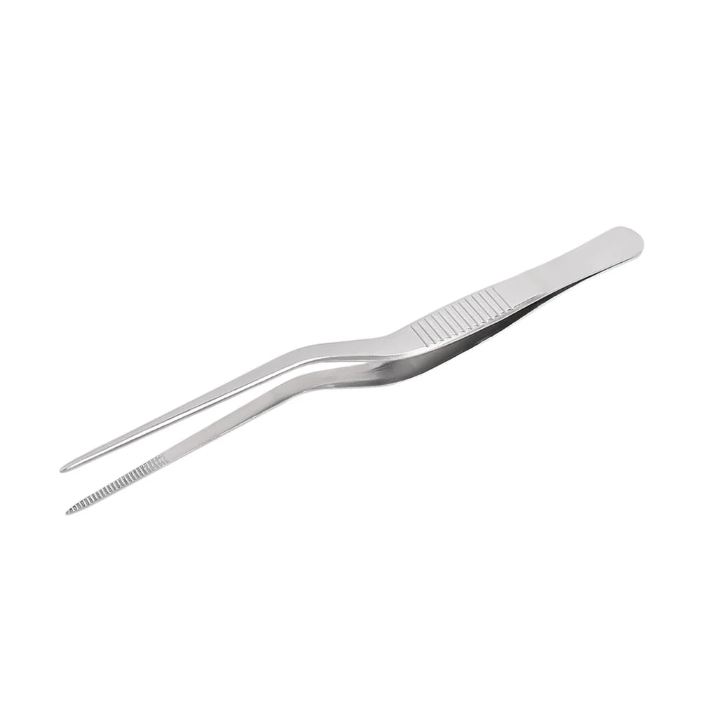 pinces épiler acier inoxydable argentées modernes 14cm 16cm 20cm trois pièces ustensiles cuisine