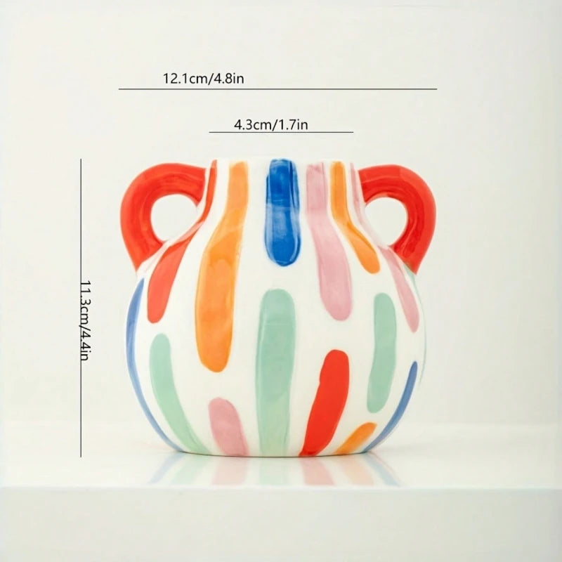 vases décoratifs modernes motifs abstraits colorés aspect texturé opacité totale décoration intérieure