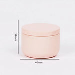 boîte thé métal ronde mate moderne rangement bijoux petits objets