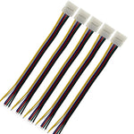 connecteurs électrique broches blancs moderne câbles 50cm RGBCCT LED sans soudure