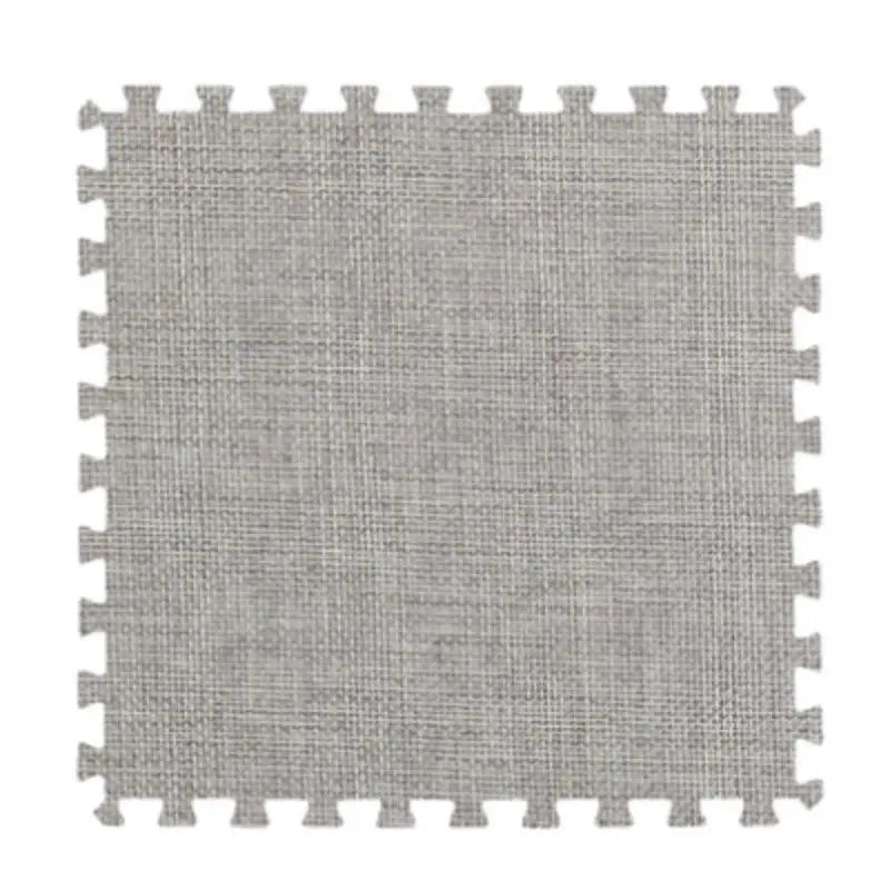 tapis modulable carreaux texturés damier gris beige moderne chambre décoration minimaliste