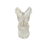 vase decoratif ange blanc art deco ondulations ailes deployees table fleurs objetos
