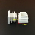 plaque finition profilés métalliques blanc moderne 25x25mm adhésif