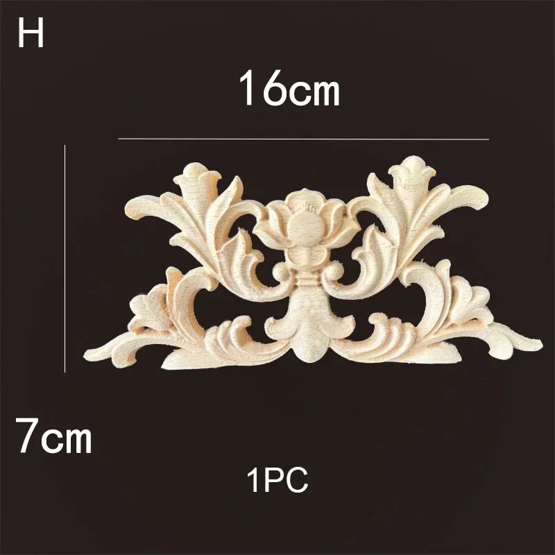 ornements décoratifs bois sculpté floral baroque beige clair intérieur décoration mur meuble