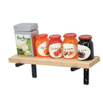 étagère bois moderne étagère miniatures support rangement vis fixations pots confiture thé blanc