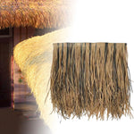 décoration extérieure plancher paille jaune clair texture naturelle traditionnelle toiture ornementextérieur
