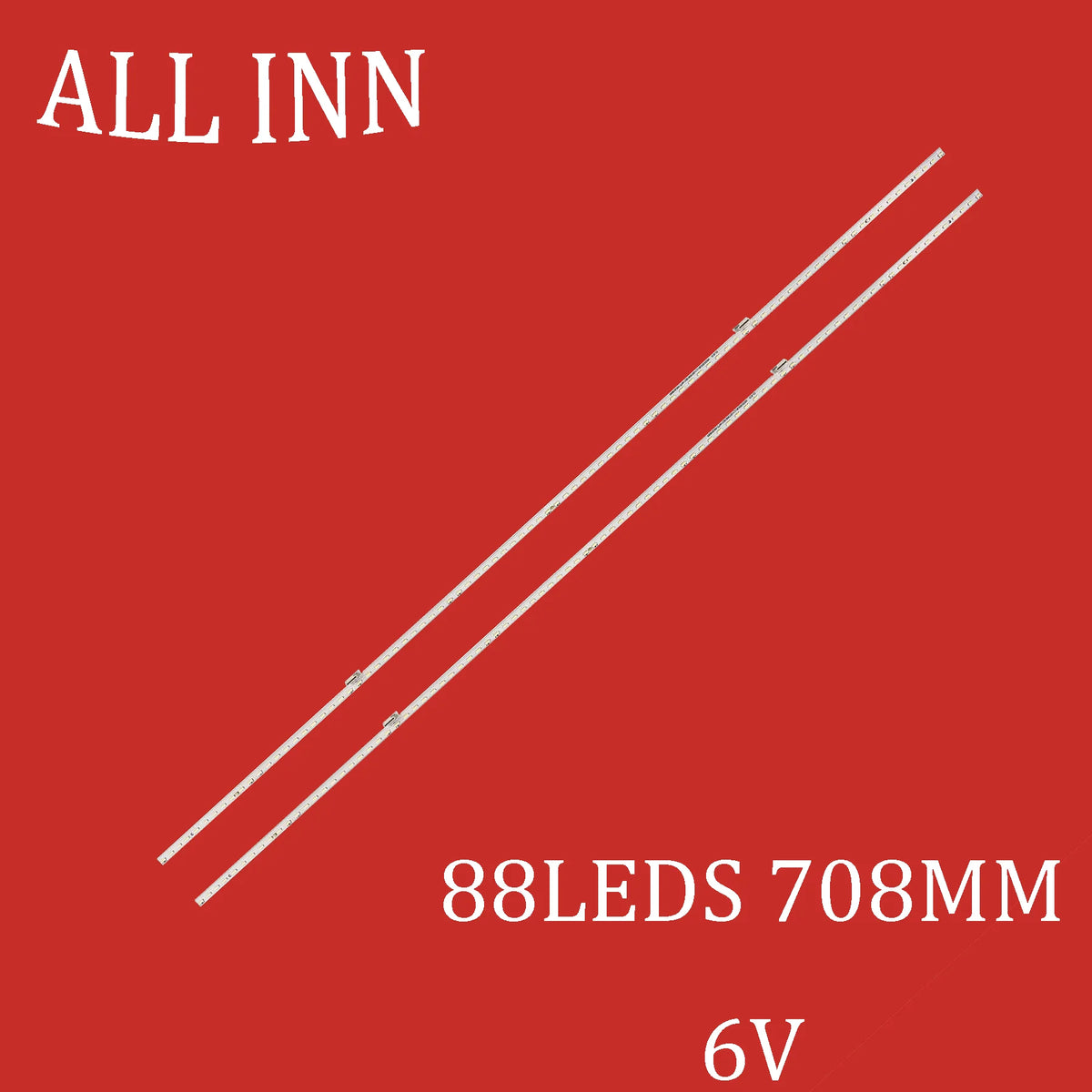 ruban led blanc 88 diodes 708 mm tension 6v moderne sans fixation visible connecteur