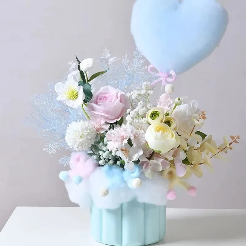 serviettes coton pelucheuses nuages colorées moderne blanches roses bleues vertes douces 20x80cm
