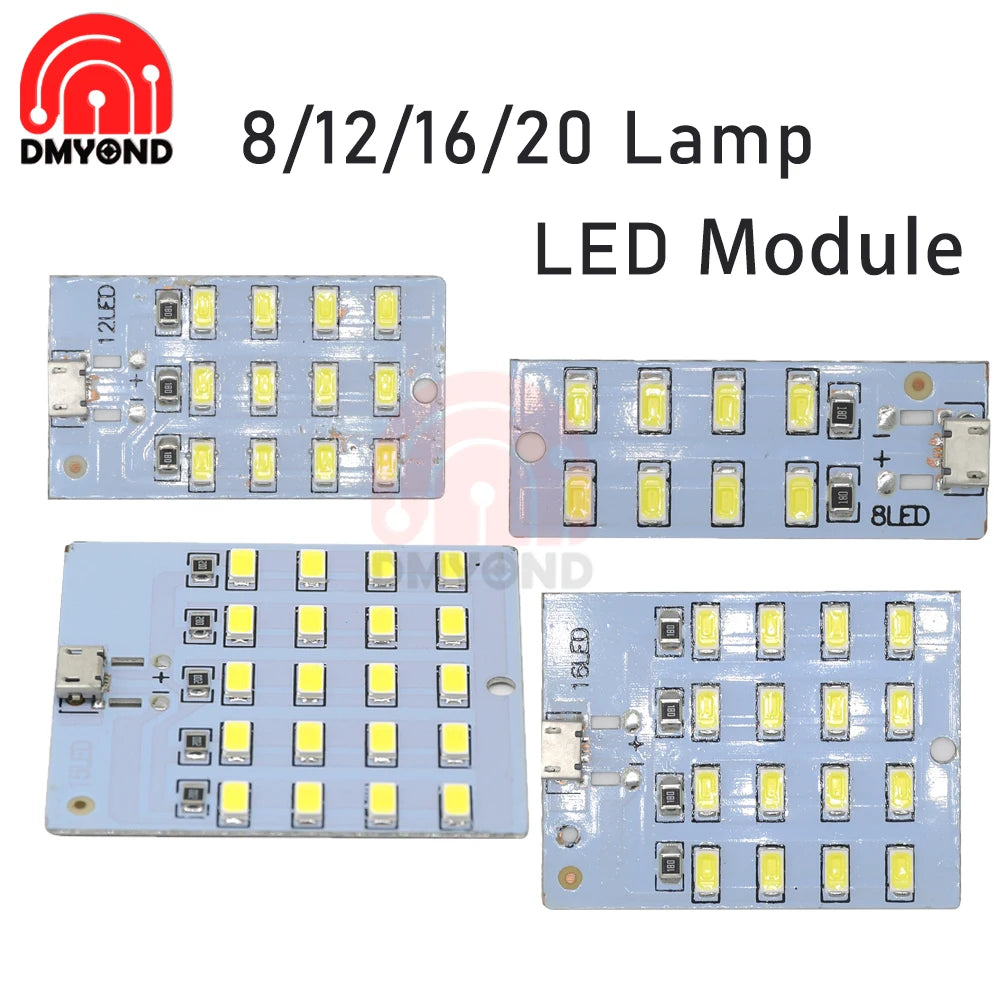 Module LED Blanc 5V 430mA 12 16 20 Pièces Moderne Mat Opacité Connecteur Diodes