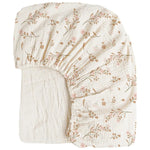 drap housse lit bébé coton polyester 130x70cm uni beige clair moderne ans