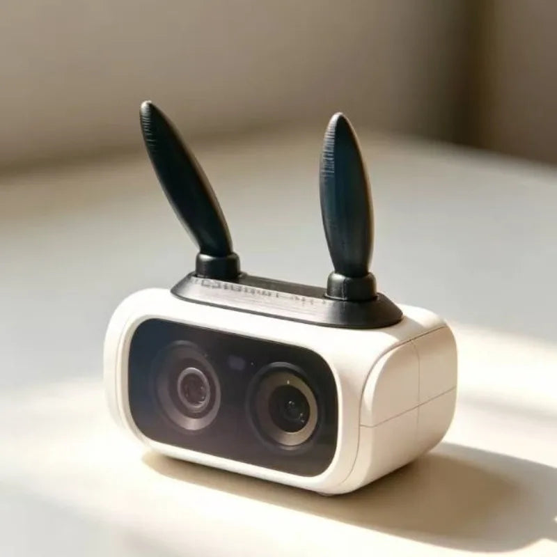 caméra 3d imprimerie pla oreilles lapin rose moderne vlog blogger ornement adorable
