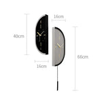 horloge murale moderne minimaliste aiguille quartz contemporain fixations murales salon silencieuse LED