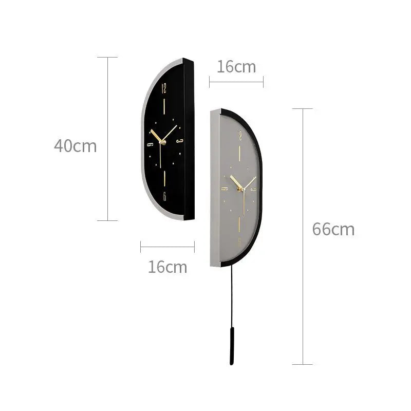 horloge murale moderne minimaliste aiguille quartz contemporain fixations murales salon silencieuse LED