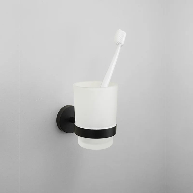 accessoires salle bain porte serviettes noir mat moderne barre serviettes porte savon hygiénique crochets