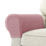 protège mains fauteuil moderne gris bleu rouge marron texture tissée lavable machine eyelets