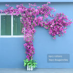 Guirlande fleurs artificielles bougainvilliers rose moderne extérieur décoration mariage anniversaire fêtes