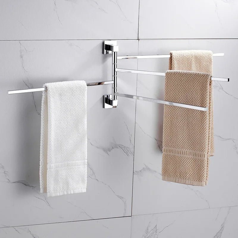 porte serviettes mural blanc moderne acier inoxydable double barres tissé électroplaquéversible