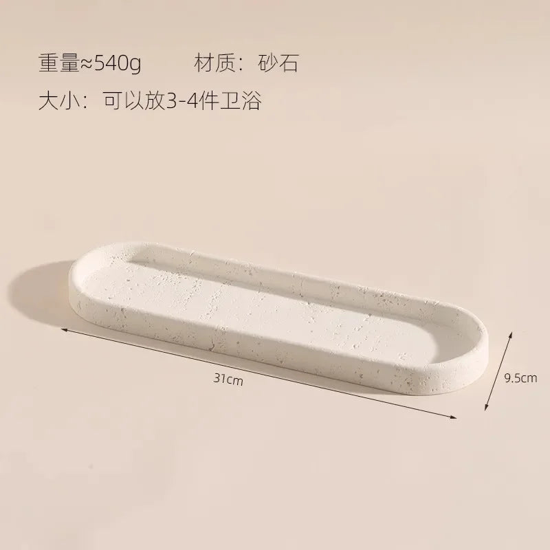 ensemble salle bain moderne blanc texturé distributeur savon gobelet support brosse dents plateau électrique