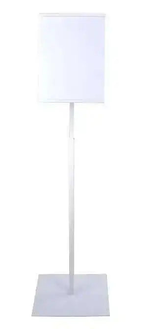 support affiche moderne réglable noir argenté doré blanc menu rectangle métal adaptable affichage publicitaire