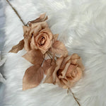 bouquet artificiel roses classique décoration maison table blanc beige noir gris pale rose
