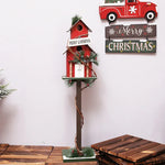 Panneau décoratif Noël extérieur bois