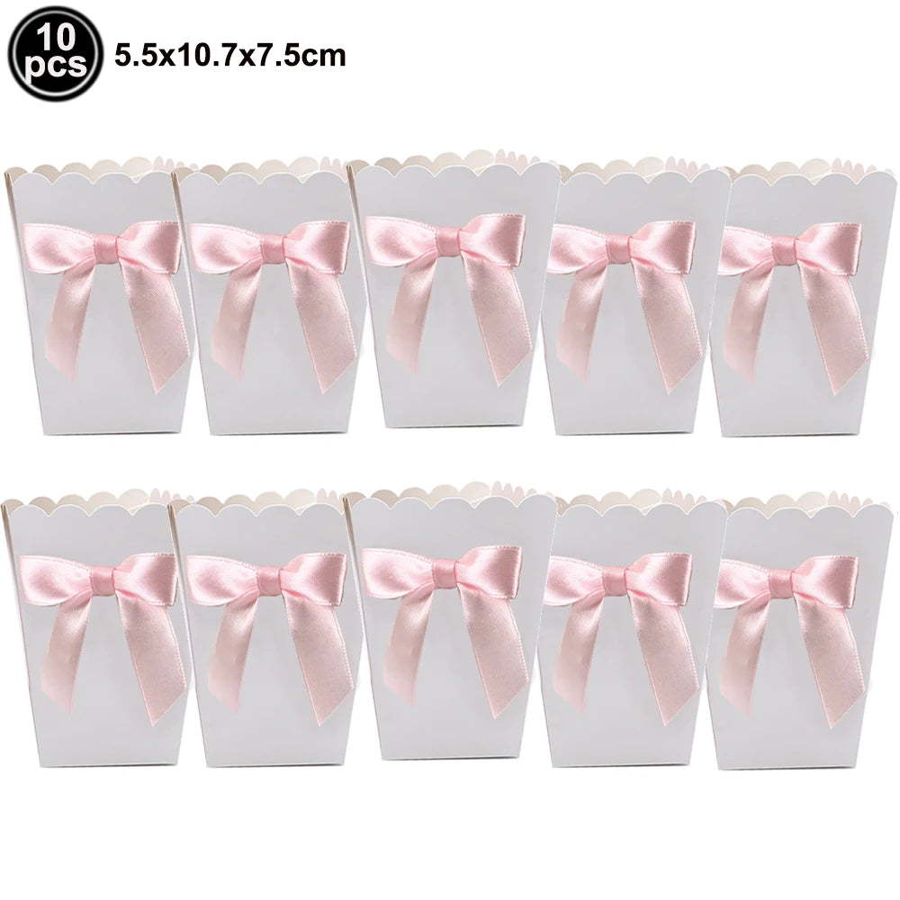 rideau frisé rose blanc arcs festif mariage anniversaire révélation sexe translucent clips