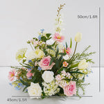 bouquets fleurs artificielles blanc rose bleu vert décoration maison anniversaire mariage party événement