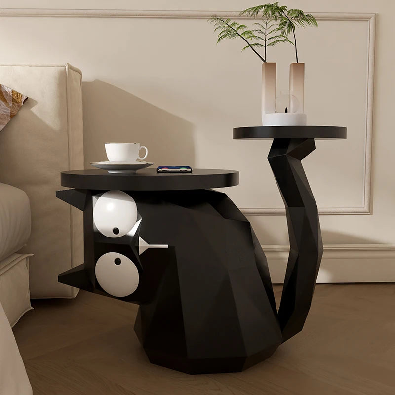 table basse forme chat moderne artistique table dappoint deco maison ornement cream