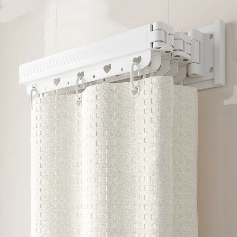 rideau douche blanc moderne texture carrés anti moisissure opacité clips fixations salle bain polyester