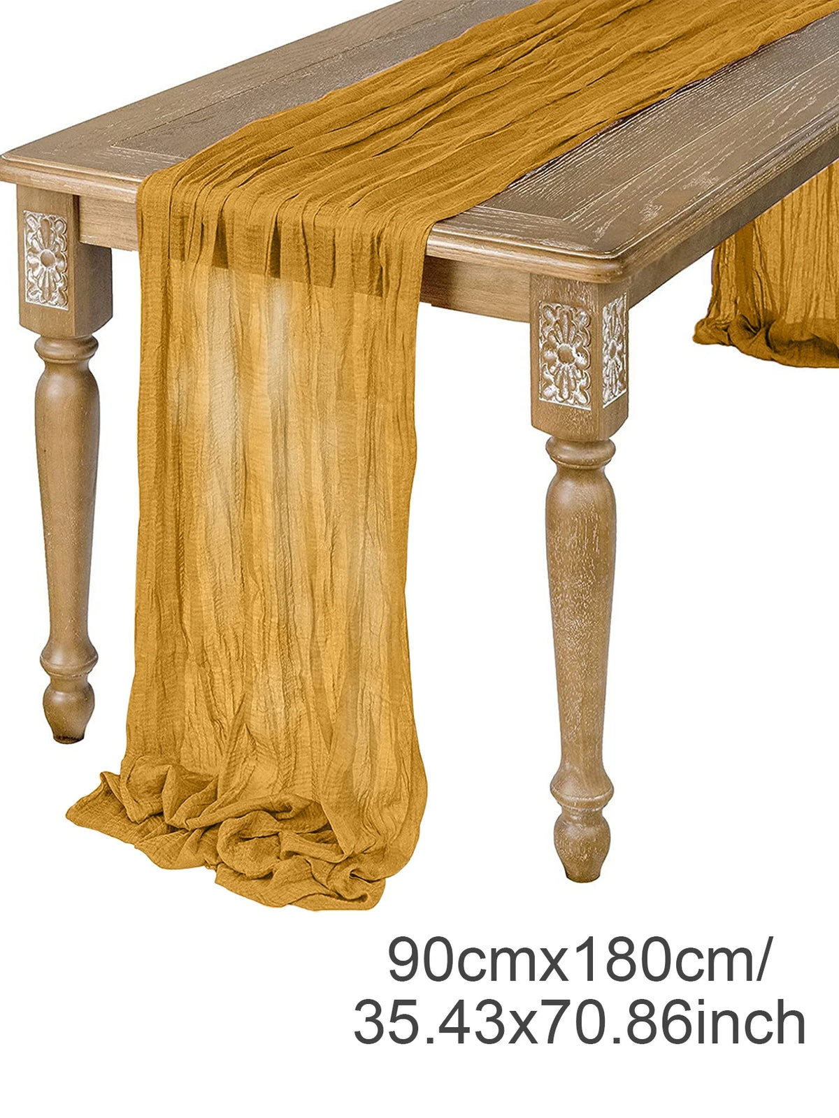table cheminement plissé beige rustique opacité table manger decor anniversaire mariage lin