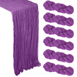 table cheminement plissé violet moderne table d'hôtel polyester dimension 90x180cm