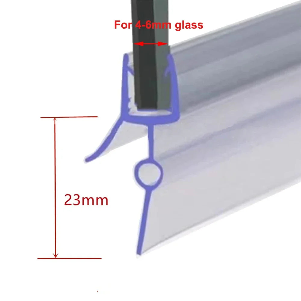 bande étanchéité douche pvc transparent 23mm 20mm 18mm adhésif moderne joint porte