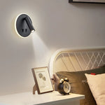 lampe murale moderne led noir blanc interrupteur port usb éclairage quotidien fixée mur ampoles