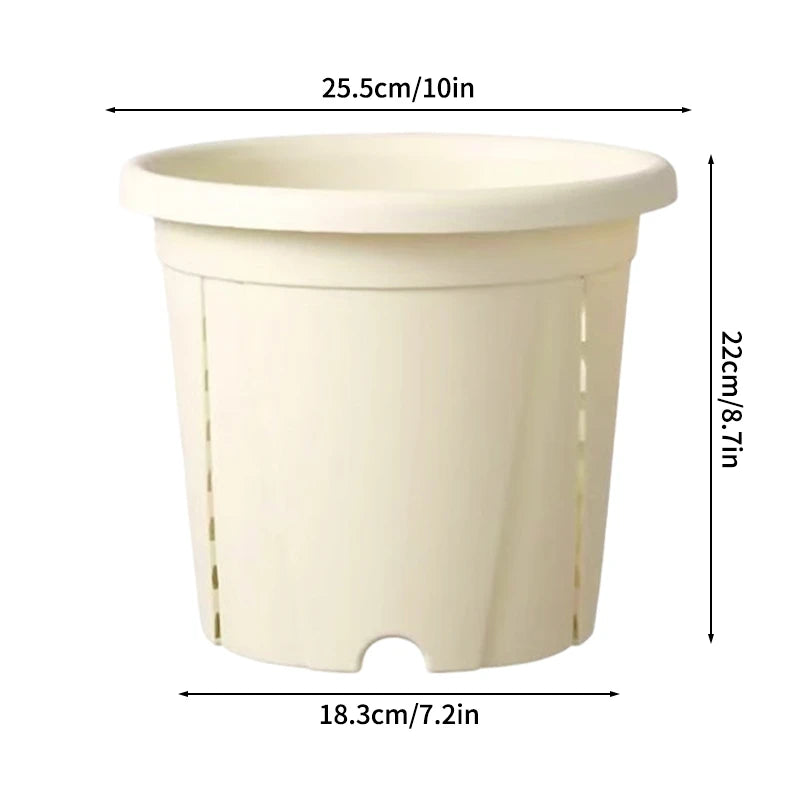 Pots fleurs modernes plastique vert couvercle motif branches blanc minimalistes