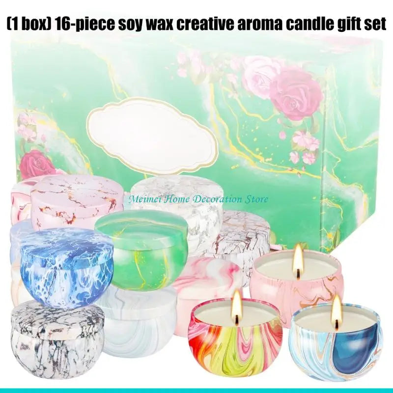bougies parfumées marbrées couleurs vives rose blanc bleu vert modernes créatives maison